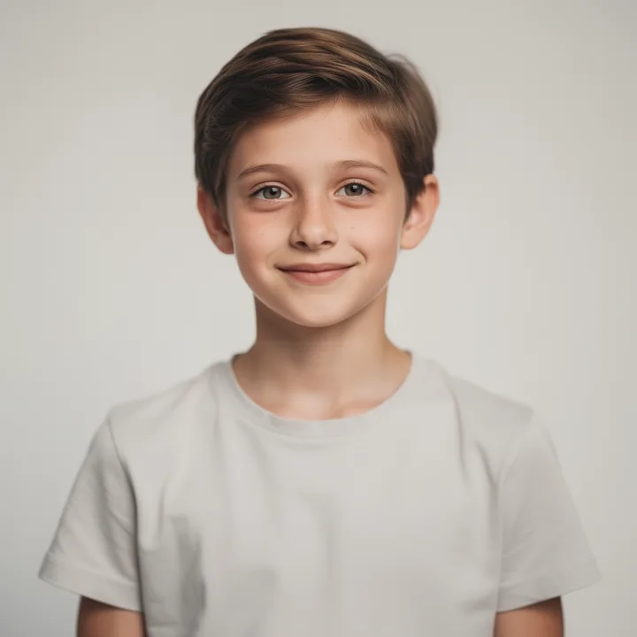 AI-generated portrait of a possible future child